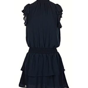 1. State Navy Blue Ruffle Mini Dress